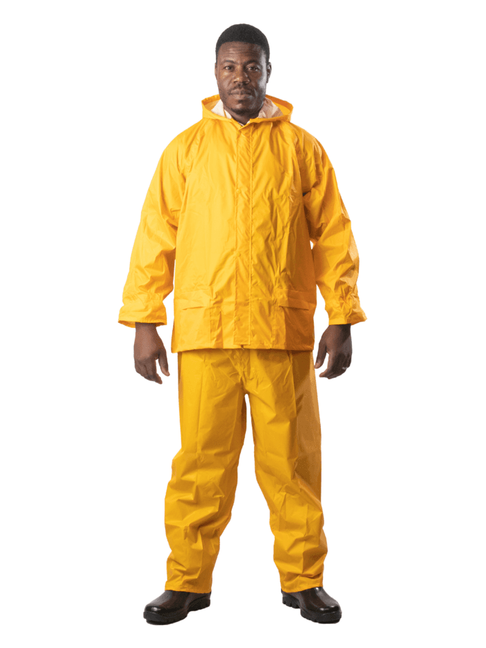 Rubberised Rain Suit — Yellow
